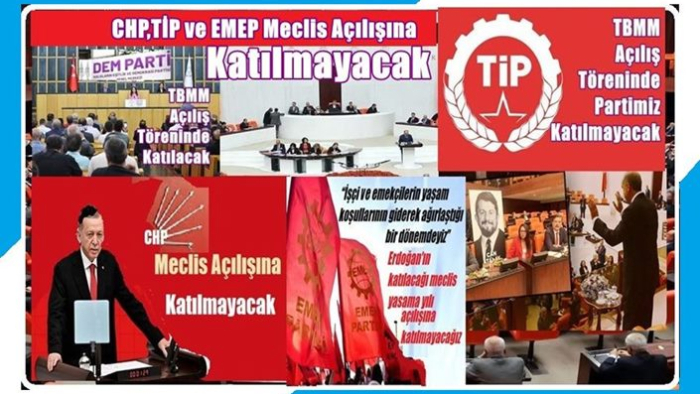 CHP, TİP ve EMEP Yarınki Meclis Açılışına Katılmazken, DEM Parti Katılıyor